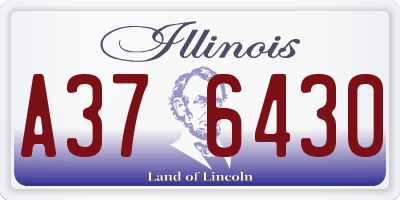 IL license plate A376430