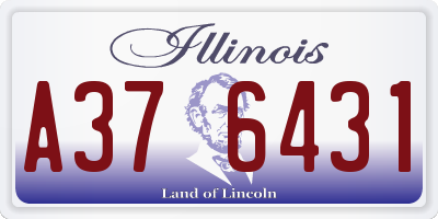 IL license plate A376431