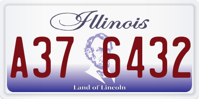 IL license plate A376432