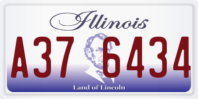 IL license plate A376434