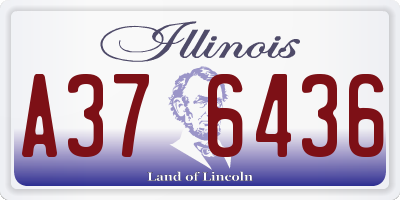 IL license plate A376436