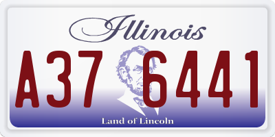 IL license plate A376441