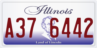 IL license plate A376442
