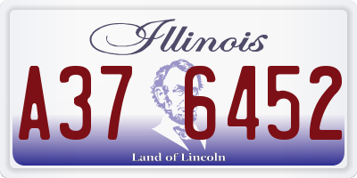 IL license plate A376452