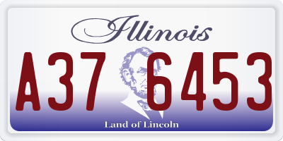 IL license plate A376453