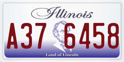 IL license plate A376458