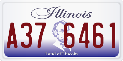 IL license plate A376461