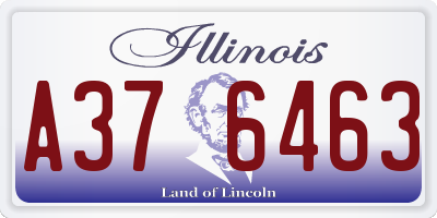 IL license plate A376463