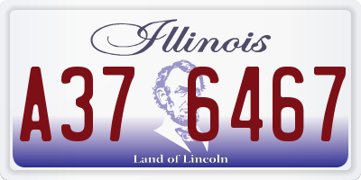 IL license plate A376467