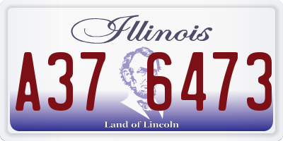 IL license plate A376473