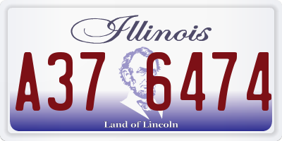 IL license plate A376474