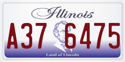IL license plate A376475