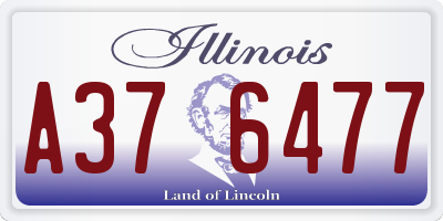 IL license plate A376477