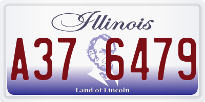 IL license plate A376479