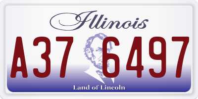 IL license plate A376497