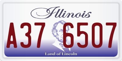 IL license plate A376507