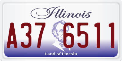 IL license plate A376511