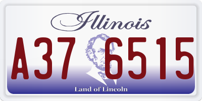 IL license plate A376515