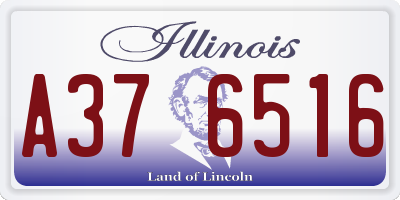 IL license plate A376516