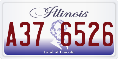 IL license plate A376526