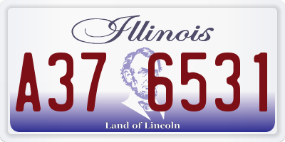 IL license plate A376531