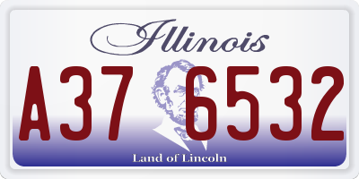 IL license plate A376532