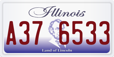 IL license plate A376533