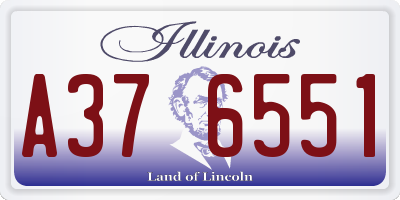 IL license plate A376551