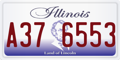 IL license plate A376553
