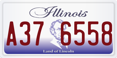 IL license plate A376558