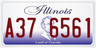 IL license plate A376561