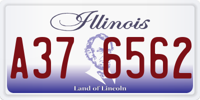 IL license plate A376562