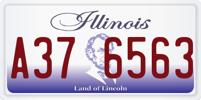 IL license plate A376563
