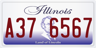 IL license plate A376567