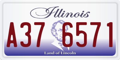 IL license plate A376571