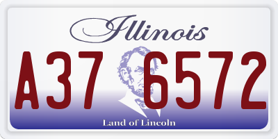 IL license plate A376572