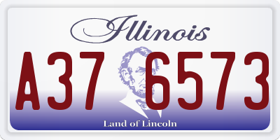 IL license plate A376573