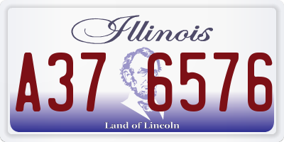 IL license plate A376576