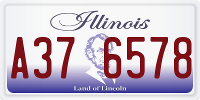 IL license plate A376578