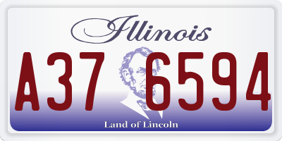 IL license plate A376594