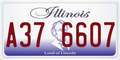 IL license plate A376607