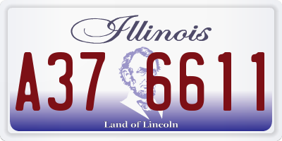 IL license plate A376611