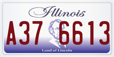 IL license plate A376613