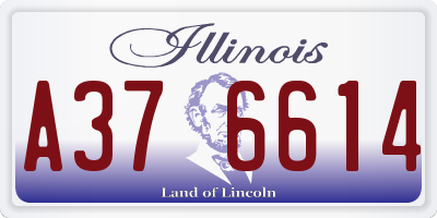 IL license plate A376614