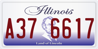 IL license plate A376617