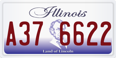 IL license plate A376622