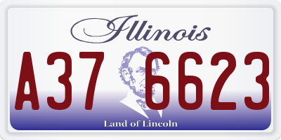 IL license plate A376623