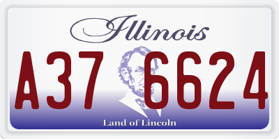 IL license plate A376624