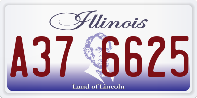 IL license plate A376625