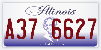 IL license plate A376627